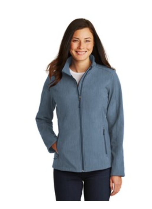  Port Authority Core Soft Shell Jacket in Navy Heather Main Image